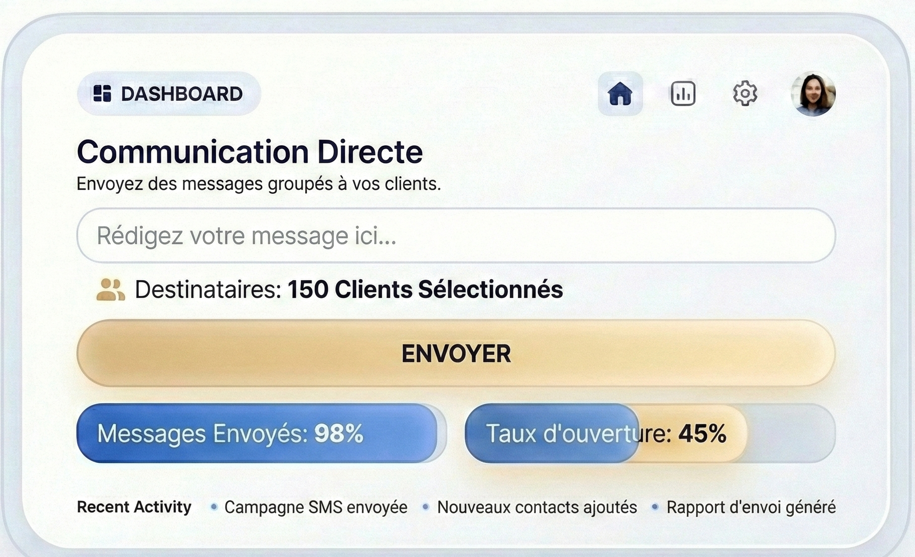 Communication directe avec la clientèle